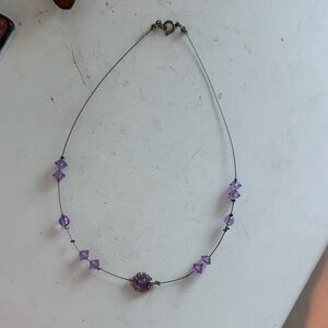 Elegant Purple Beaded Necklace